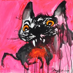 Un chat monstrueux plein de vie