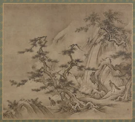 Paysage, période Muromachi, 1519-1592