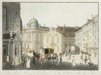 La Place Saint-Michel à Vienne, début du 19ème siècle