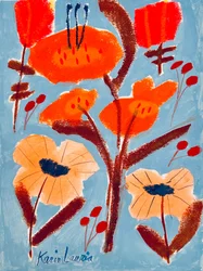 Abstrait floral éclatant