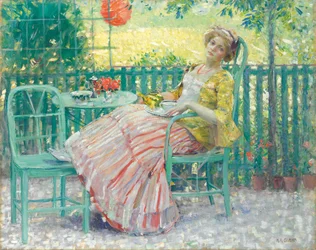 Sur la terrasse