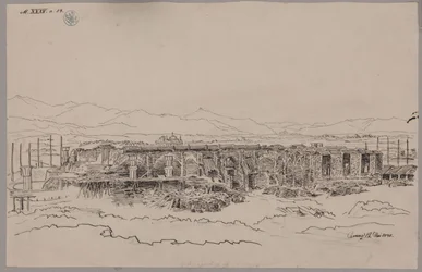 Kamenz. Château. Vue des fondations
