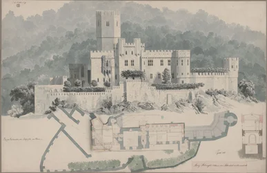 Coblence. Ruines de Stolzenfels. Plan de l