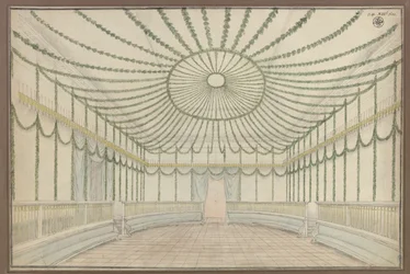 Mersebourg. Château. Projet de décoration d