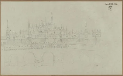 Moscou. Vue du Kremlin