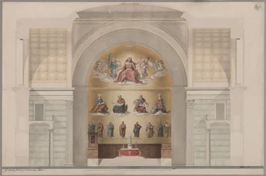 Potsdam. Église Saint-Nicolas. Projet de peinture pour l
