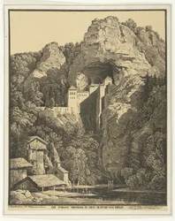 Château de Predjama entre les rochers