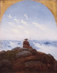 Vagabond au sommet de la montagne
