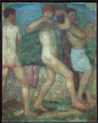 Trois jeunes gens