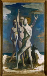 Groupe au bord de la mer