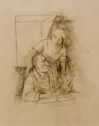 Couple à la fenêtre