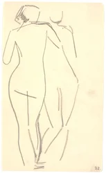 Deux modèles debout