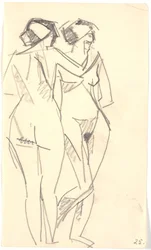 Deux modèles debout