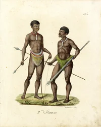 Guerriers africains (imprimé)
