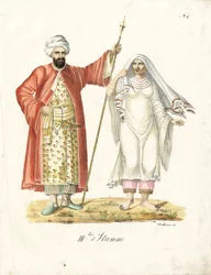 Couple arabe (en caractères d