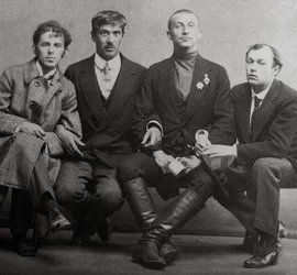 Osip Mandelstam, Korney Chukovsky, Benedikt Livshits et Yury Annenkov, 1914
