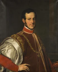 Portrait du prince Johann Adolf II de Schwarzenberg 1799-1888
