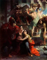 Le dernier jour de Pompéi, 1833, détail, 1965