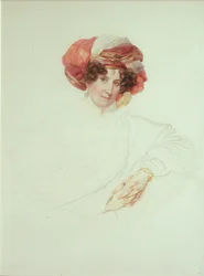 Femme en turban. Portrait de la comtesse Maria Grigoryevna Razumovskaya 1772-1865, née Vyazemskaya, 1827-1830