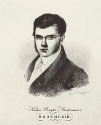 Portrait du poète Prince Pyotr A. Vyazemsky 1792-1878, années 1820