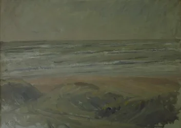 Vue des dunes sur la mer du Nord