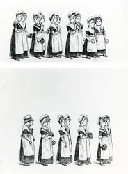Enfants de la charité, c.1880 (gravure)