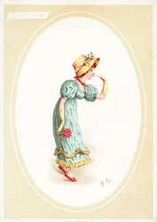 Carte de vœux (chromolithographie)