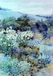 Dans un jardin sud-africain, c.1900-10
