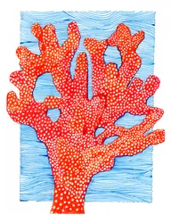 Corail rouge éclatant