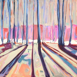 Bois miroirs, 2022 (acrylique sur toile)