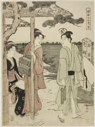 Cheval, de la série "Douze Heures du Monde Flottant (Ukiyo juni shi)"