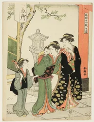 Le onzième mois (Juichigatsu), de la série "Les coutumes populaires des douze mois (Fuzoku juni ko)"