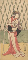 Segawa Kikunojo, dans un rôle féminin, 1762-1819