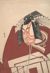 Ichikawa Danjuro V dans une performance de Shibaraku, vers 1789