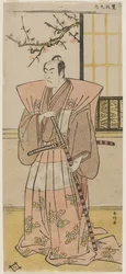 Ichikawa Monnosuke II en seigneur en tenue de cérémonie, 1789