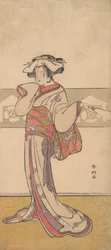Segawa Kikunojo III dans le rôle de Oiso no Tora, vers 1790