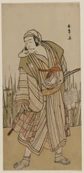 Ichikawa Danjuro V en voyageur à côté d