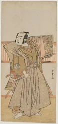 Ichimura Uzaemon IX en tant que Soga no Juro, milieu des années 1770