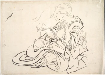 Une femme et un bébé