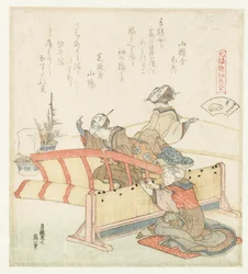 Écran de bambou et coquillage (Sudaregai) (Een vergelijking van Genroku gedichten en schelpen) (Genroku kasen kaiawase)