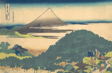 Pin coussin à Aoyama, de la série Trente-six vues du mont Fuji
