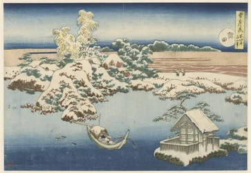La rivière Sumida sous la neige