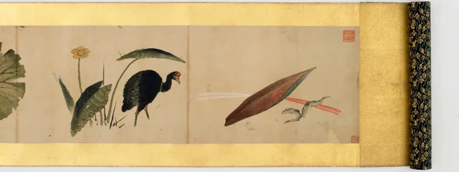 Rouleau de main avec images diverses, période Edo, 1839 (détail)