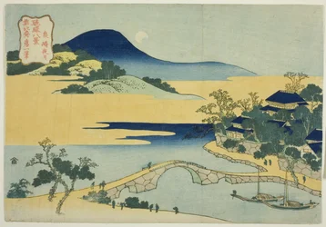 Lune du soir à Izumizaki, de la série "Huit vues des îles Ryukyu"
