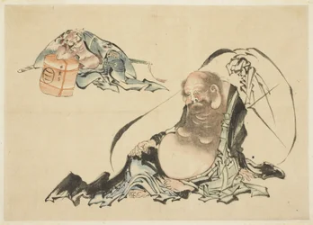 Hotei et Asahina Saburo allongés (deux esquisses)