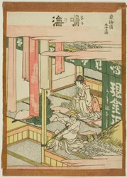 Narumi, de la série "Les Cinquante-trois Stations du Tokaido (Tokaido gojusan tsugi)"