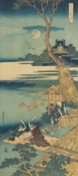 Estampe de la série "Un véritable miroir des poèmes chinois et japonais"