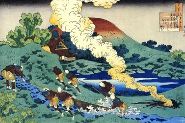 Série de cent poèmes par cent poètes : Kakinomoto no Hitomaro