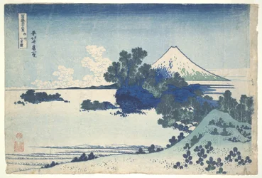Shichiriga-hama, dans la province de Sagami, tiré de la série « Les trente-six vues du mont Fuji »