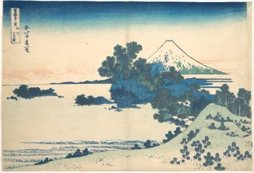 Shichirigahama, dans la province de Sagami (Sōshū Shichirigahama), tiré de la série « Les trente-six vues du mont Fuji » (Fugaku sanjūrokkei)